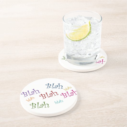 dessous de verre Blah (Côté)