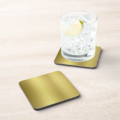 Dessous-de-verre Blanc de modèle d'or (Côté Droit)