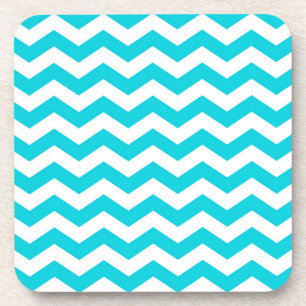 Dessous-de-verre Blanc et motif de zigzag d'Aqua