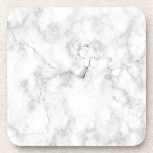 Dessous-de-verre Blanc marbre (Devant)