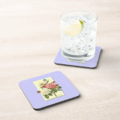 Dessous-de-verre Blanc rose Vintage Roses botaniques (Côté Droit)