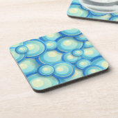 Dessous-de-verre bleu Abstrait en vert (Côté gauche)