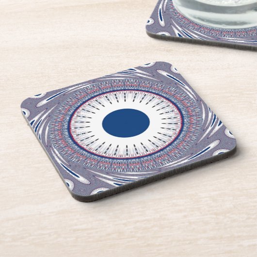 Dessous-de-verre Bleu chic (Côté gauche)