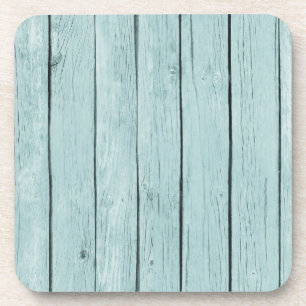 Dessous-de-verre Bleu Chic Bois rustique