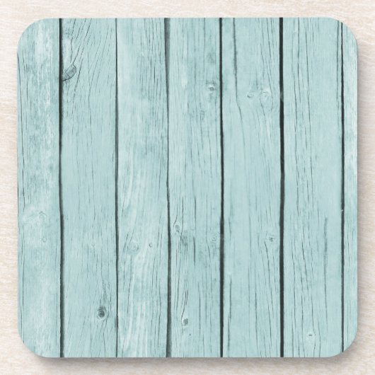 Dessous-de-verre Bleu Chic Bois rustique (Devant)