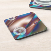Dessous-de-verre Bleu chocolat (Côté gauche)