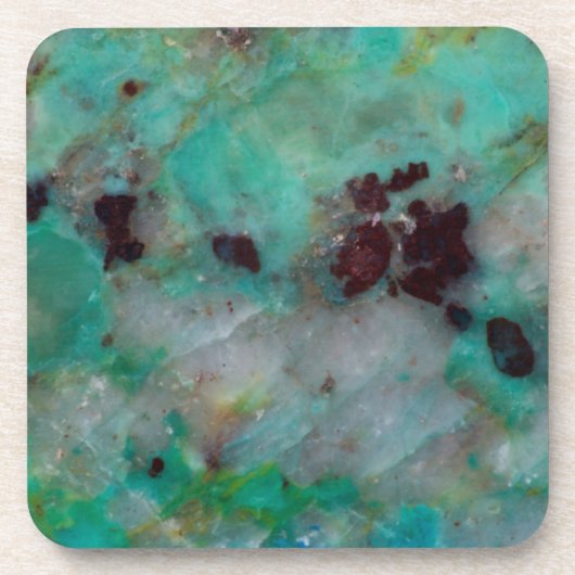 Dessous-de-verre Bleu Chrysocolla Jasper (Devant)