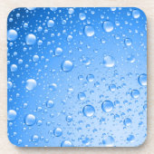 Dessous-de-verre Bleu clair gouttes de pluie (Devant)