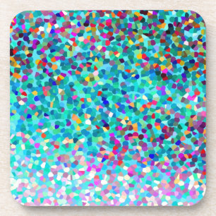 Dessous-de-verre Bleu coloré Multicolore Abstrait Art Motif