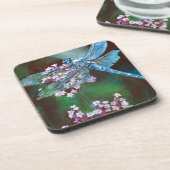 Dessous-de-verre Bleu Dragonfly Repose Sur L'Ail Sauvage (Côté gauche)