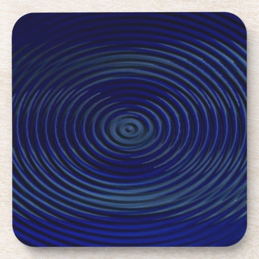 Dessous de verre bleu en violet - Design 1 (Devant)