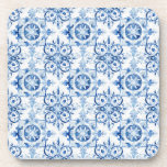 Dessous-de-verre Bleu et blanc Italien aquarelle carreaux motif<br><div class="desc">Bleu et blanc Italien aquarelle carreaux motif</div>