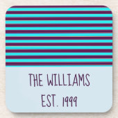 Dessous-de-verre Bleu et pourpre (Devant)