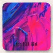 Dessous-de-verre Bleu et rose (Devant)