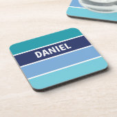 Dessous-de-verre Bleu horizontal trié (Côté gauche)