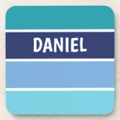 Dessous-de-verre Bleu horizontal trié (Devant)