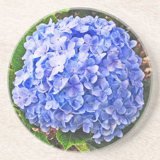 DESSOUS DE VERRE BLEU HYDRANGEA SANDSTONE (Devant)