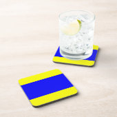 Dessous-de-verre Bleu jaune Delta (Côté Droit)