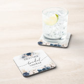 Dessous-de-verre Bleu marine et Dusty Fête des mariées (Côté Droit)