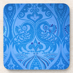 Dessous-de-verre Bleu Oriental Peacock Birds
