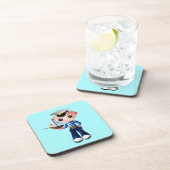 Dessous de verre bleu petit marin (Côté Droit)