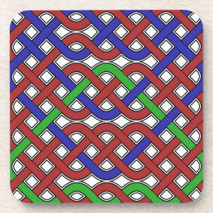 Dessous-de-verre Bleu, vert et rouge céleste noeuds