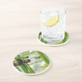 Dessous de verre bleus de libellule (Côté)