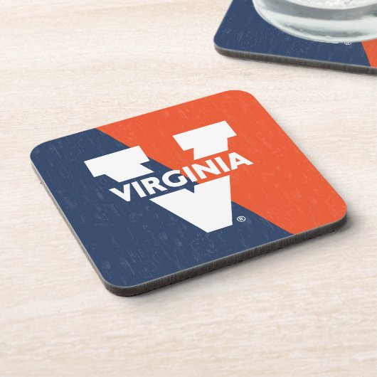 Dessous-de-verre Bloc de couleur Virginia Cavaliers (Côté gauche)