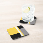 Dessous-de-verre Blocage noir gris jaune (Côté Droit)