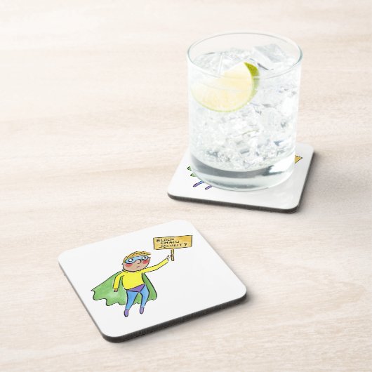 Dessous-de-verre Block Chain Security (Côté Droit)