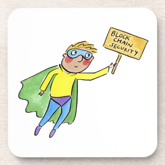 Dessous-de-verre Block Chain Security (Devant)