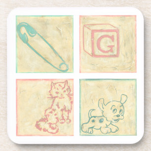 Dessous-de-verre Blocs illustration de bébé par Chariklia Zarris