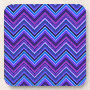 Dessous-de-verre Blue and purple zigzag