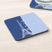 Dessous-de-verre Blue Chevron ; Paris (Côté gauche)