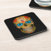 Dessous-de-verre Blue Eyed Sugar Skull Zombie coasters (6) (Côté gauche)