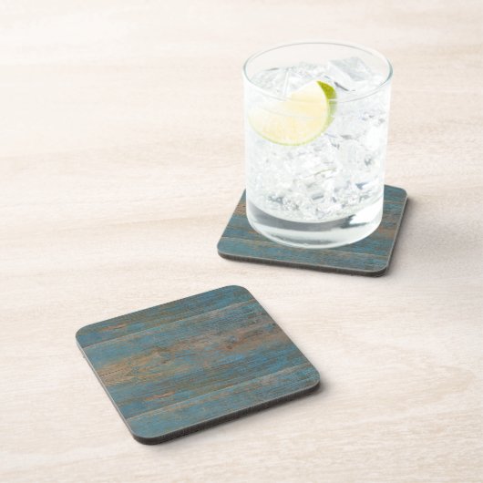 Dessous-de-verre Blue Faux Beach Bois Texture (Côté Droit)