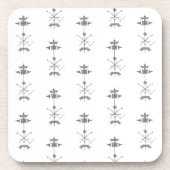 Dessous-de-verre Blue Gray Green Geometric-Modern Pattern (Devant)