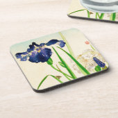 Dessous-de-verre Blue Iris - imprimé japonais aquarelle (Côté gauche)