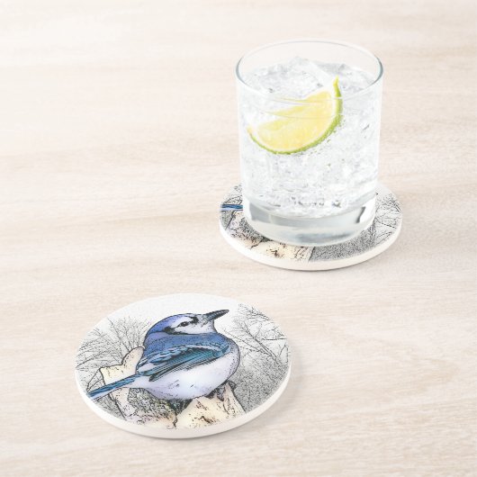 Dessous de verre Blue Jay (Côté)