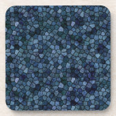 Dessous-de-verre Blue Lagoon Midnight Cobbled Patchwork Terrazo Pat (Devant)