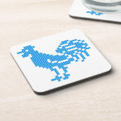 Dessous-de-verre Blue Rooster (Côté gauche)