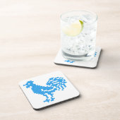 Dessous-de-verre Blue Rooster (Côté Droit)