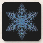 Dessous de verre Blue Snowflake (Devant)
