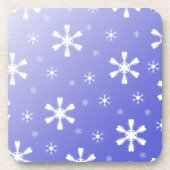 Dessous de verre Blue Snowflakes (Devant)