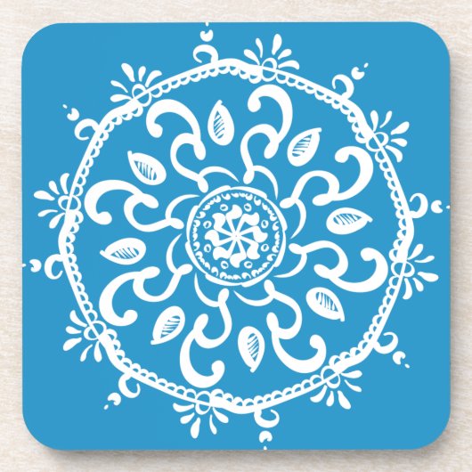 Dessous-de-verre Bluebird Mandala (Devant)