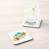 Dessous-de-verre Bluebirds Bird Art Beverage Coaster (Côté Droit)