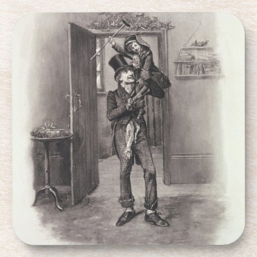 Dessous-de-verre Bob Cratchit et Tim minuscule, de 'Charles Dickens (Devant)