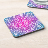 Dessous-de-verre Boho Floral Hard plastic coaster (Côté gauche)