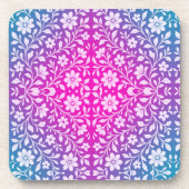Dessous-de-verre Boho Floral Hard plastic coaster (Devant)