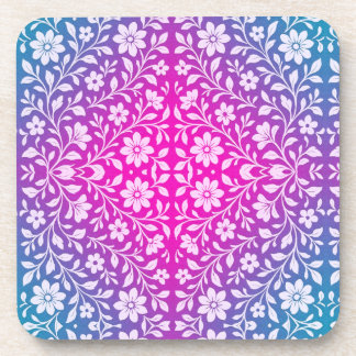 Dessous-de-verre Boho Floral Hard plastic coaster